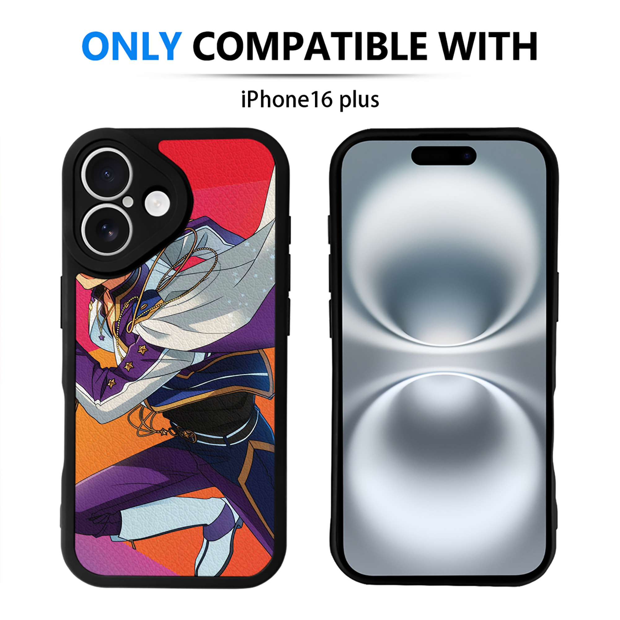 （画像用） あんさんぶるスターズ! Ensemble Stars 【iPhone 16シリーズ対応】シリコンスマホケース（レザー調） 材質：シリコン